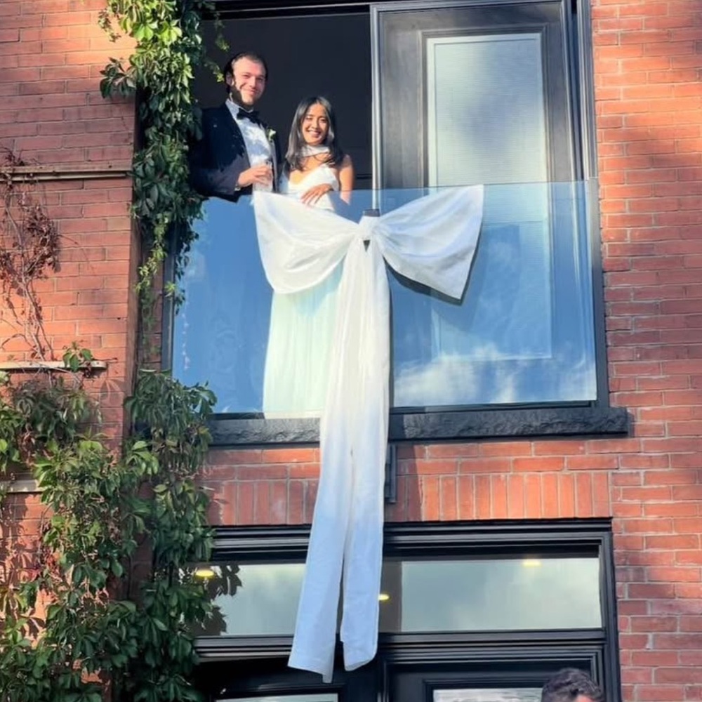 Elegant White Bow decorations